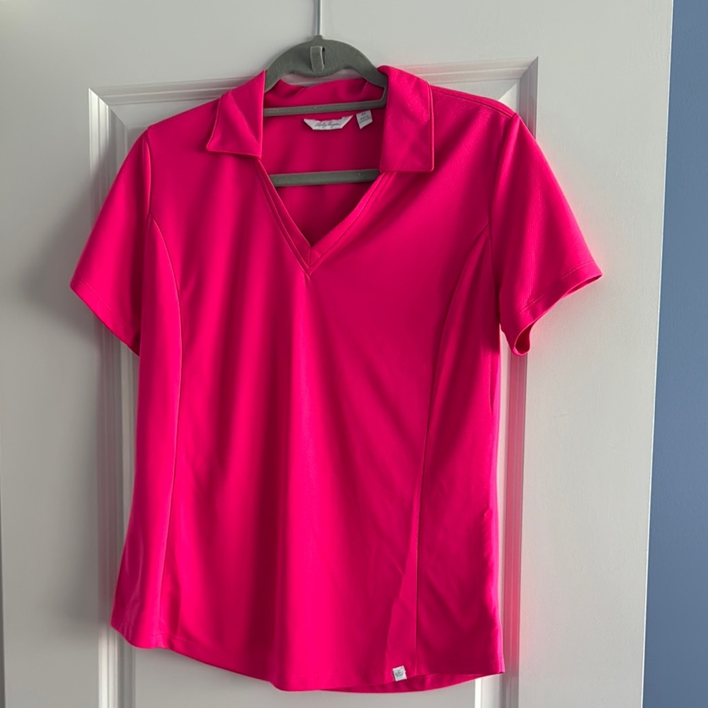Women's Pink Golf Polo Shirt